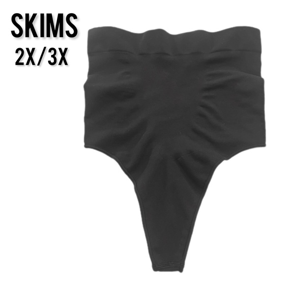 SKIMS Intimates & Sleepwear Skims New Onyx Core Control Thong 2x3x